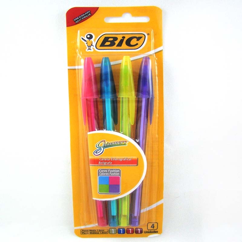 BIC COLORIDA SHIMMERS C/4UN CTH25U CARTELA