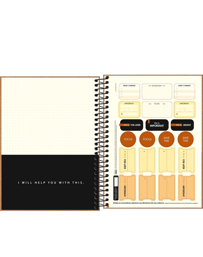 AGENDA 2025 KRAFT WORK PLANNER ESPIRAL TILIBRA