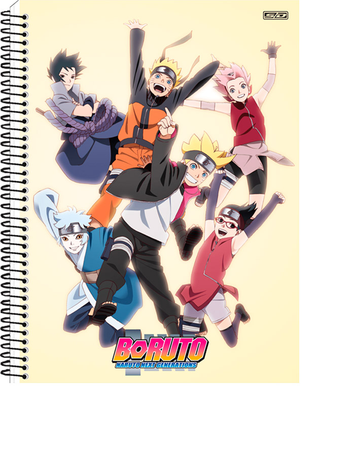 CADERNO UNIV. 1X1 C.D BORUTO 80FLS - SAO DOMINGOS