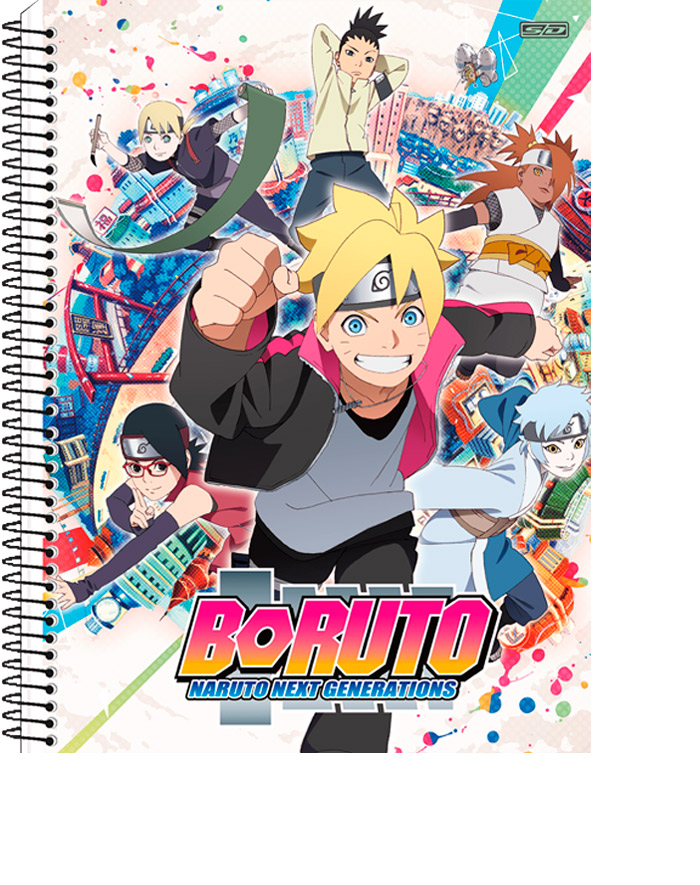 CADERNO UNIV. 1X1 C.D BORUTO 80FLS - SAO DOMINGOS